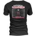 thumbnail image 3 of Women's Blue 84 Black South Carolina Gamecocks 2024 NCAA Women's Basketball National Champions Bracket V-Neck T-Shirt, 3 of 3