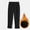 czb# Black402, variant on Girls Pants Thick Fuzzy Winter Thermal School Uniform Dress Pants Corduroy Trousers Plush Lined Formal Khaki Navy Elastic Waist Bottoms Pants For Girls,Dark Blue,10-11 Years