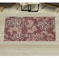 thumbnail image 1 of Paisley Decorative Rug, Traditional Floral Like Pattern Curvy Design Oriental Flower Pointy Leaves, Quality Carpet for Bedroom Dorm and Living Room, 6 Sizes, Dried Rose, by Ambesonne, 1 of 1