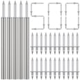 thumbnail image 1 of 500Pcs Double-Head Skirting Thread Seamless Nail with 5 Rods for Skirting Line, 1 of 8