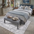 thumbnail image 4 of BERTHMEER 6'x9' Oriental Area Rugs Washable Vintage Rugs for Living Room Farmhouse Dining Room Office Throw Rugs Non-slip, Navy Blue, 4 of 7