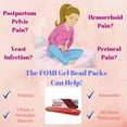 thumbnail image 6 of Hemorrhoid and Perineal Gel Bead Ice Pack by FOMI Care  2 Pack, 3 Washable Sleeves  Hot and Cod Therapy for Hemorrhoid Treatment and Perineal Pain Relief  Postpartum Cold Compress & Heating Pad, 6 of 6