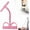 Pink, variant on 21 Fitness Resistance Bands-6 Tube Pedal Ankle Puller,Stirrup Puller for Exercise,Exercise Equipment Ab Training Auxiliary Device Workout Equipment