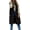 Black, variant on Womens Long Puffer Vest Sleeveless Hooded Puffy Jackets Plus Size Winter Coat Winter Warm Padded Down Jacket Outerwear Vests Casual Down Coat with Pockets