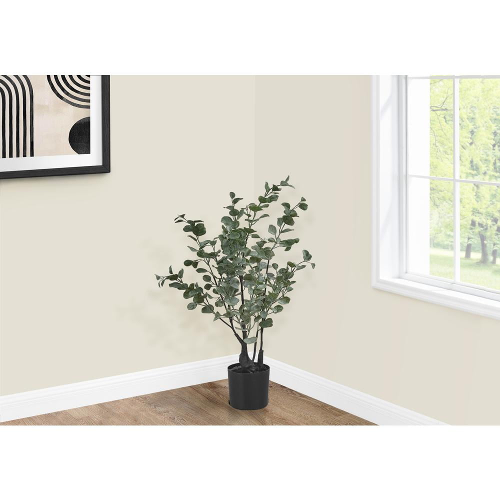 Monarch Artificial Plant, 35 Tall, Eucalyptus Tree, Indoor, Faux, Fake, Floor