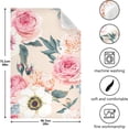 thumbnail image 3 of Kitchen Towels Pink Flowers Pattern Cleaning Towel Absorbent Hand Towels Tea Towels for Home Restaurant Dish Clean 28" x 18", 4PCS Washcloth Gift, 3 of 7