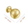 thumbnail image 5 of Utopia Alley Lyon Cabinet Ring Pull Knob - Decorative Cabinet Drop Pull Knobs for Cabinets and Drawers - Vintage Cabinet Hardware with Hand Finished Brushed Brass - Metal Drawer Pull Knobs 0.87", 5 of 8
