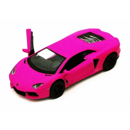 Lamborghini Aventador LP700-4, Hot Pink - Kinsmart 5370D - 1/38 scale Diecast Model Toy Car (Brand New, but NOT IN