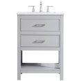 thumbnail image 3 of 24 inch Single Bathroom Vanity in Grey, 3 of 14
