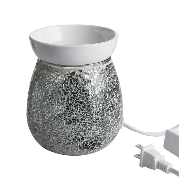 4.9X5.7 Inch Mosaic Glass Fragrance Warmer, Electric Wax Warmer