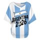 thumbnail image 4 of Women's Football Graphic T-Shirt, Women's V Neck Short Sleeve Soccer Fan T Shirt with Names Print Casual for Soccer Tournament 2026 Sky Blue Size: XL, 4 of 5