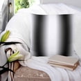 thumbnail image 3 of 24x24 Pillow Covers Set of 2, White Black Throw Pillow Covers Decorative Couch Cushion Case, Modern Gradient Vertical Stripes Geometric Microfiber Square Pillowcases for Bedroom Car Living Room, 3 of 7