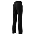 thumbnail image 6 of ctdiral Womens High Waist Straight Trousers Elastic Waist Long Pants with Pockets Solid Color Dress Pants Business Office Work Pants Black M, 6 of 6
