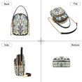 thumbnail image 3 of FORMRS Crossbody Bag for Women Quilted Travel Shoulder Cell Phone Purse with Chain Strap Handbag, Blue Floral Pattern, 3 of 7