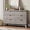 Gray, variant on Memoryfield Fluted 6-Drawer Dresser, 47.2 in Wide Modern Chest, Curved Front Wood Storage Organizer with Gold Handles, Bedroom, Gray