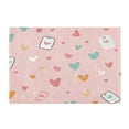 thumbnail image 7 of Yayeee Bath Rug for Bathroom Floor Non Slip Rectangle Fluffy Soft Absorbent Mat, 16"x24", Love in The Air, 7 of 7