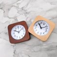 thumbnail image 5 of color Brune Rveil Bois Reveil Analogique De Voyage Lumineux Silencieux Sans Tic-tac Avec Fonction Snooze, Horloge Aiguilles Alarme Sonore Croi, 5 of 5
