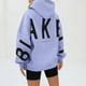 thumbnail image 5 of Fashiona Sudadera con capucha y estampado de letras para mujer, 5 of 6