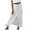 White, variant on Women's Skirts Elegant Maxi Skirt High Waist Skirts with Pocket Summer Basic Skirt Casual Elasticated A Line Skirts for Women Swing Midi Length Skirts Black M