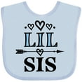 thumbnail image 3 of Inktastic Lil Sis Girls Sister Announcement Girls Baby Bib, 3 of 4