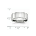 thumbnail image 6 of White Cobalt Ring Band Wedding Standard Flat Polished 8mm, 6 of 6