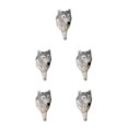 thumbnail image 1 of Redempat Antique Resin Animal Hooks Various Unique Designs Wolf 7.5x5.8x13.8cm 5Set, 1 of 6