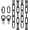 Black-2, variant on 12  White Light Fixture Chain, Adjustable Metal Pendant Chandelier Chain Extension with Detachable Link, Maximum Load is 66 Pounds