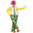 thumbnail image 3 of KKBOTIVE Carnival Clown Outfit Set for Adult : Funny Festive Party Holiday 3Pc Apparel with Bodysuit Vest and Tie for Women Men's Fashion ( Green Size: M ), 3 of 5