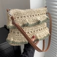 thumbnail image 2 of Bolso Tipo Cartera Paja Con Bolso Hobo para Mujer Gran Capacidad (verde), 2 of 9