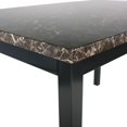 thumbnail image 5 of Better Home Products Milan Faux Marble Top Black Metal Dining Table, 5 of 5