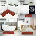 thumbnail image 6 of Kitchen Rugs Set 2 Piece Roosters Farmhouse Non Slip Bathroom Floor Mats Anti-Fatigue Washable Carpet Doormat - 27"x19"+47"x19", 6 of 6