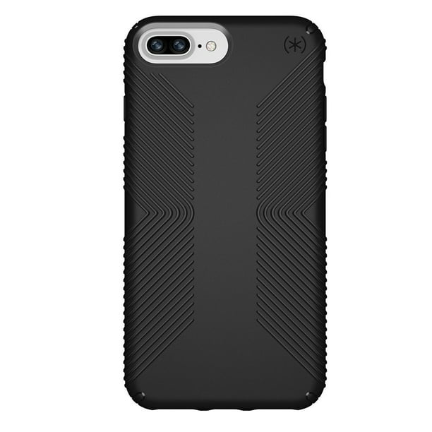 Speck Products Presidio Grip Case for iPhone 8 Plus (Also fits 7 Plus and  6S Plus/6 Plus), Black/Black