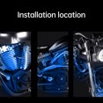 thumbnail image 2 of Tira de lámpara ambiental decorativa para Moto, luz LED de ambiente para coche y motocicleta, Control remoto, sonido Flexible e impermeable, 12V, 2 of 5