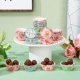 thumbnail image 3 of Sunnyray 600 Piezas Revestimientos Florales de Mini Cupcakes para Hornear Envoltorios para Cupcake de Flores de Acuarela Mini Horneado de Cupcakes de Fiesta de T&eacute; para Decoraci&oacute;n, 3 of 7