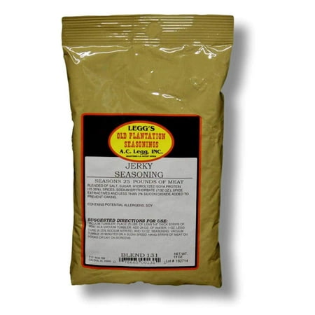 Old Plantation A.C. Legg Traditional Jerky Seasoning, 13 Ounce - with Cure 13