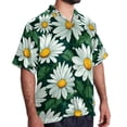 thumbnail image 2 of Daisy Men's Short Sleeve Spread Collar Poplin Button Down Casual Printed Summer Beach Unisex Shirts, 2 of 6