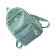 thumbnail image 1 of pitrice Velvet Backpack Solid Color Polyester Lining Easy Matching for Zipper Student Girls University Schoolbag Birthday Gift Green 1Set, 1 of 6