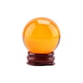 thumbnail image 3 of Ball Amber  Ball  Sphere  Ball Sphere Craft Collection 1Pc Asian Rare Natural Quartz Amber Color  Healing Ball Sphere 40mm+Stand, 3 of 8