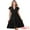 Black, variant on DARING DIVA V Neck Midi Sundress Flowy Tiered Beach Dress 2XL Pink