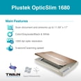 thumbnail image 2 of Plustek OpticSlim 1680 - High Speed Large Format Flatbed Scanner, scan Tabloid Size in 3 Seconds. Daul View Function Enable You to Quickly Check The Image Adjustment Effect, 2 of 8
