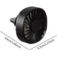 thumbnail image 2 of Generic Circulateur d'Air pour Voiture avec Vitesses Réglables pour Tableau de Bord dans les Véhicules, Noir, 2 of 7