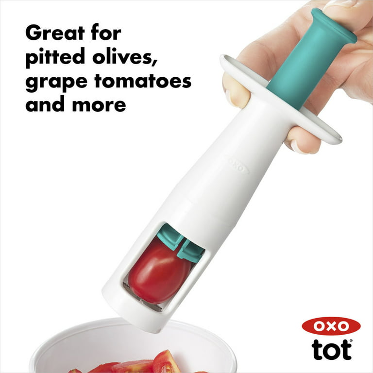 New OXO tot Grape Cutter, Navy BPA FREE