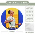 thumbnail image 2 of Jude Bellingham-theme Fitted Round Tablecloths Elastic Edged Table Covers Waterproof Table Cloth for Kitchen Holiday Party Tables Decor 120cm, 2 of 6