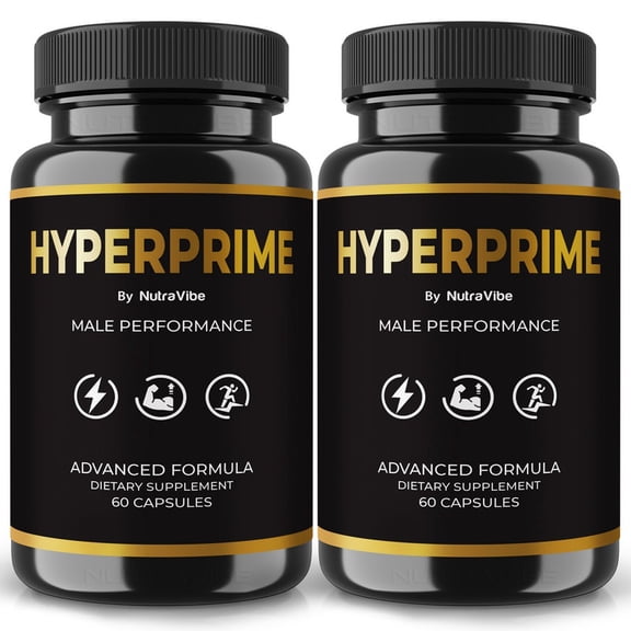 (2 Pack) HyperPrime – Original Hyper Prime Capsules with a Natural Daily Blend for Energy & Wellness | Clean, Gentle, Easy-to-Swallow Pills (120 Capsules)
