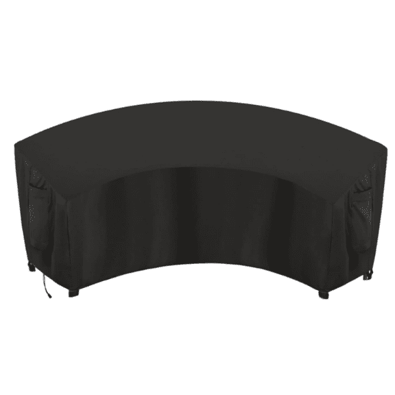 OutdoorLines Waterproof Curved Outdoor Sectional Cover - UV Resistant Windproof Patio Sectional Sofa Covers for Deck, Lawn and Backyard, Heavy Duty Furniture Covers