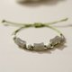 thumbnail image 2 of Examen y estudio de posgrado pulsera en tierra cuerda de mano trenzada femenina nuevo estilo chino tendencia nacional pulsera de bambú joyería pequeño regalo 886B gris claro uno, 2 of 2