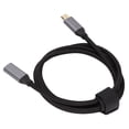thumbnail image 2 of Type C Male To Female Extension Cable, 4K 60hz Male To Female Type C Extender Cord Thickened Flexible  For Notebook For Tablet 1m, 2 of 8