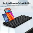 thumbnail image 6 of Marvo Wireless Keyboard and Mouse Combo, 2.4G, Low Profile, Fluid Precise, Quiet, Tablet Holder,Black, 6 of 7