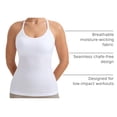 thumbnail image 4 of Remera CRZ YOGA sin costuras para entrenamiento blanca talla pequeña, 4 of 5