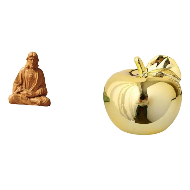 Figura de cerámica del Corazón de Jesús, estatua coleccionable, adorno para pasillo, dormitorio, oficina, escritorio, chimenea, porches, resta
